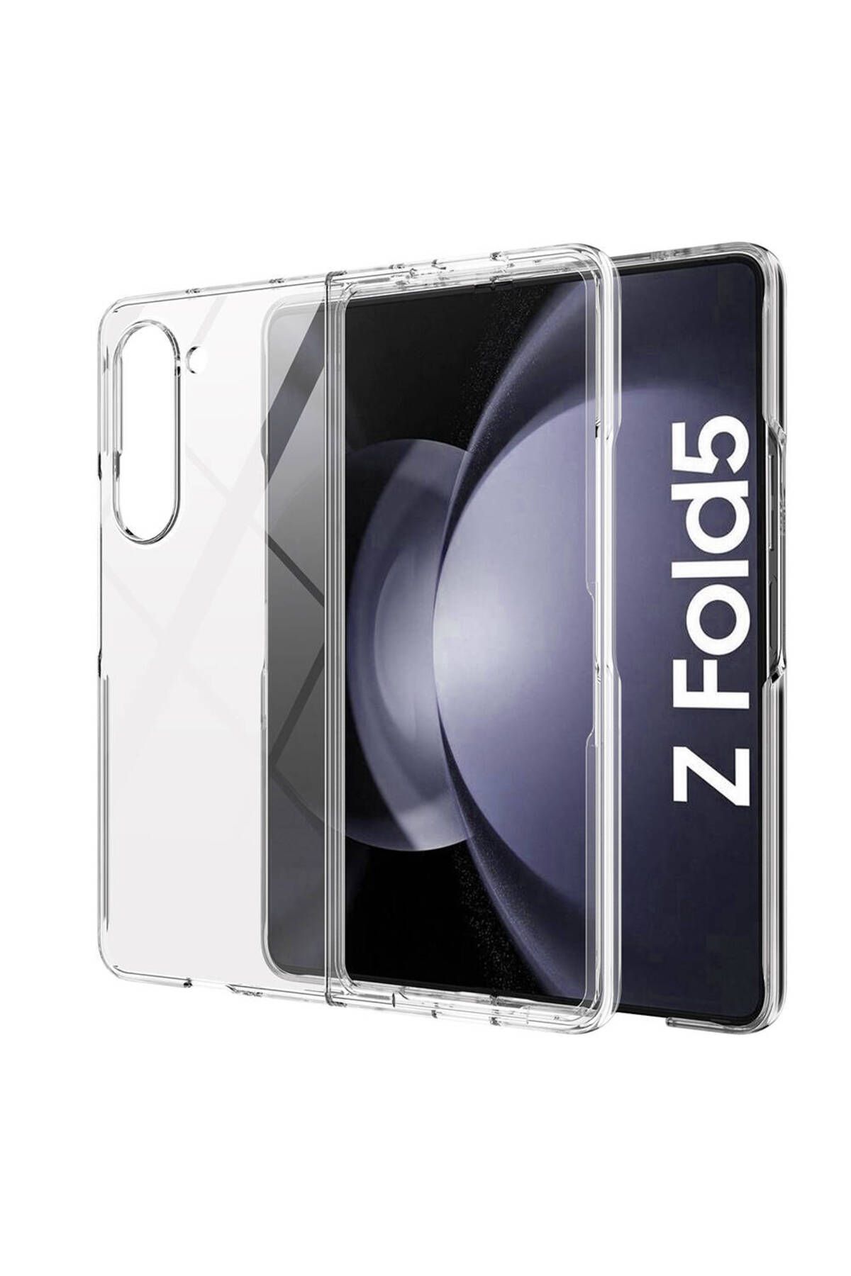 Galaxy Z Fold 5 Uyumlu Zore Droga Kılıf-Renksiz