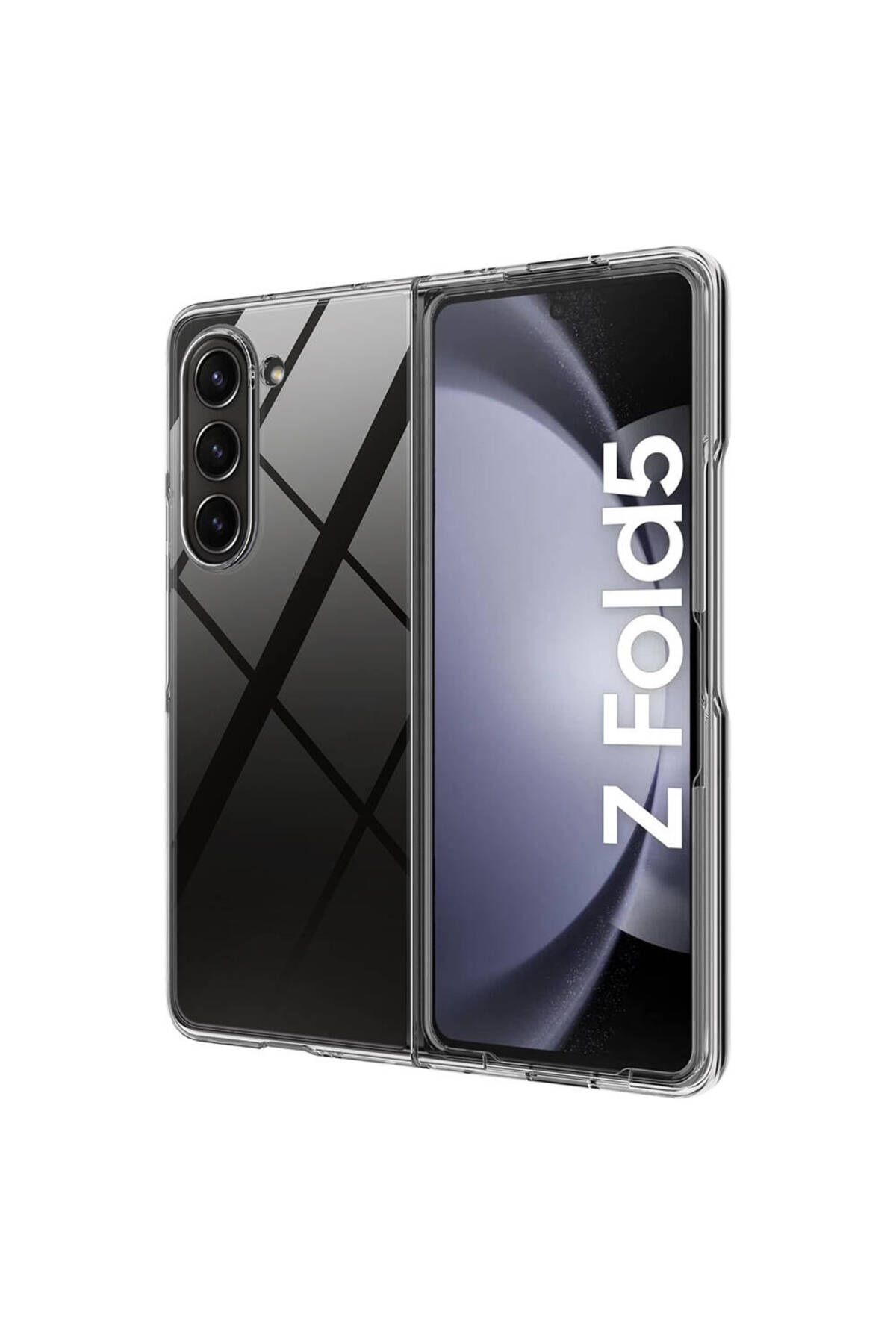 Galaxy Z Fold 5 Uyumlu Zore Droga Kılıf-Renksiz Galaxy Z Fold 5 Uyumlu Zore Droga Kılıf-Renksiz