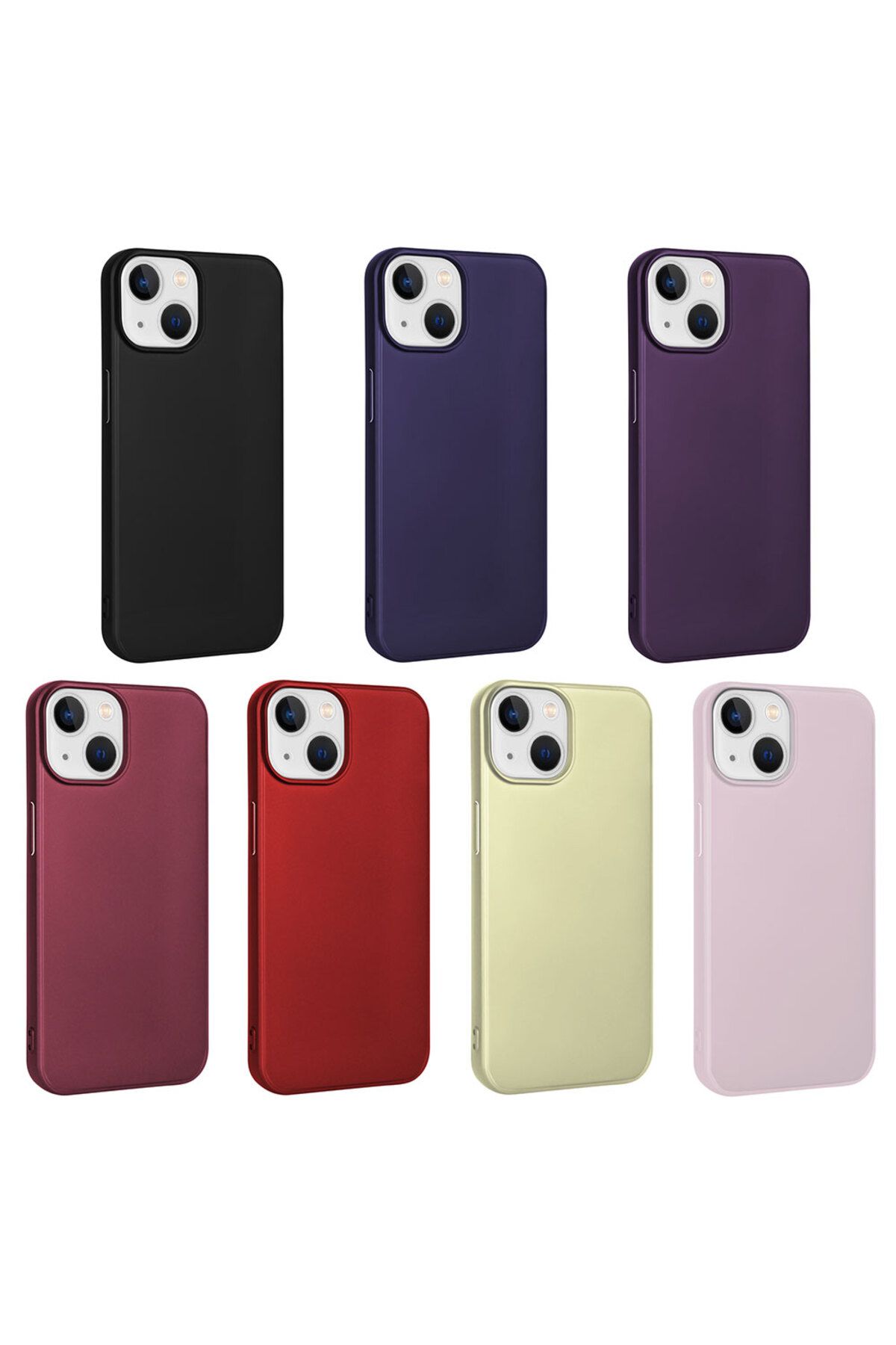 iPhone 15 Uyumlu Zore Premier Silikon Kılıf-Kırmızı