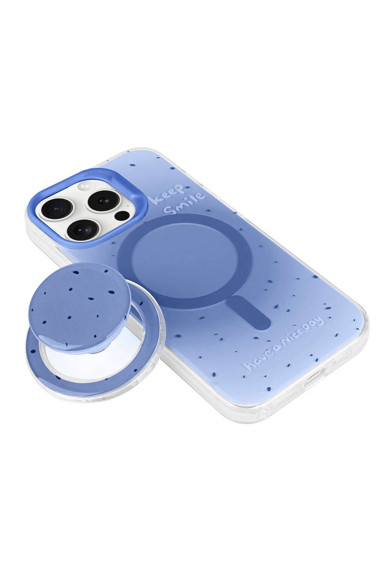 iPhone 15 Pro Zore Magsafe Şarj Özellikli Tak-Çıkar Pop Soketli Zore Tiktok Kılıf-Siyah