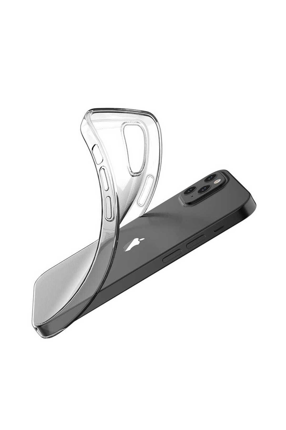 iPhone 12 Mini Uyumlu Zore Süper Silikon Kılıf-Renksiz