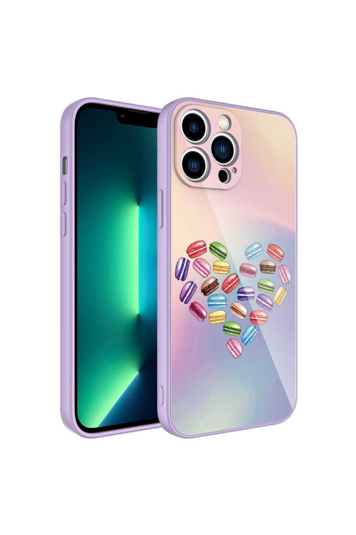 iPhone 11 Pro Max Uyumlu Kamera Korumalı Desenli Sert Silikon Zore Epoksi Kılıf-NO1