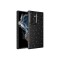 Galaxy S22 Ultra Uyumlu Kamera Korumalı Simli Lüks Zore Koton Kılıf-Siyah