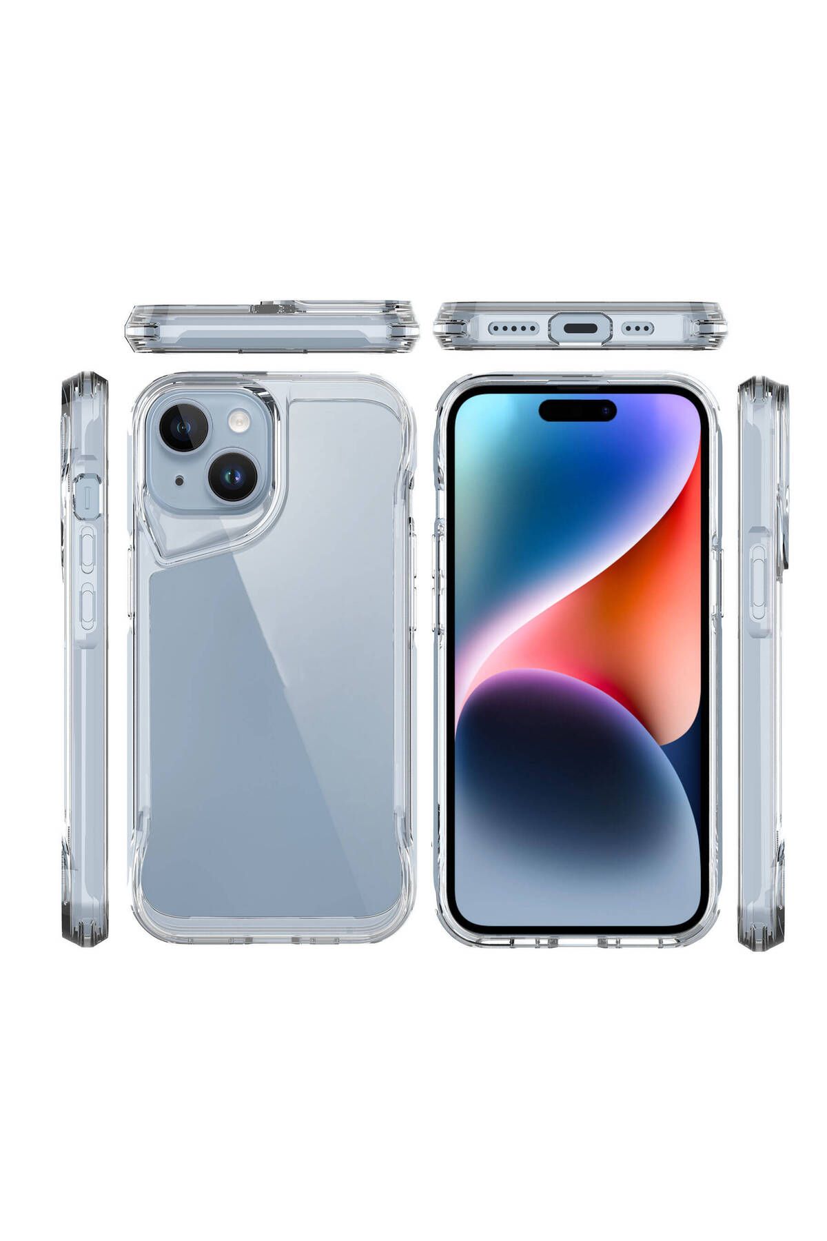 iPhone 15 Plus Uyumlu Zore T-Max Kılıf-Renksiz