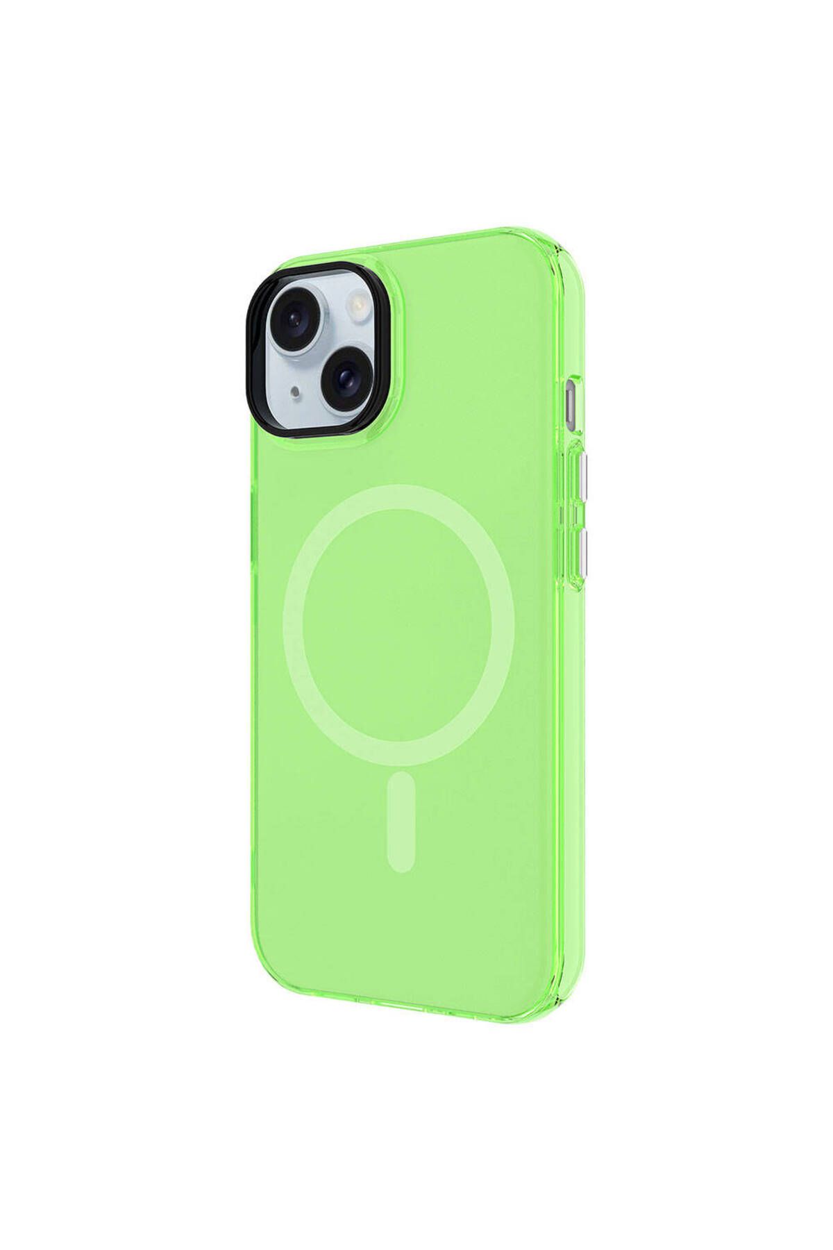 iPhone 15 Uyumlu Zore Magsafe Şarj Özellikli Buzlu Transparan C-Pro Sert Kılıf-Siyah iPhone 15 Uyumlu Zore Magsafe Şarj Özellikli Buzlu Transparan C-Pro Sert Kılıf-Siyah