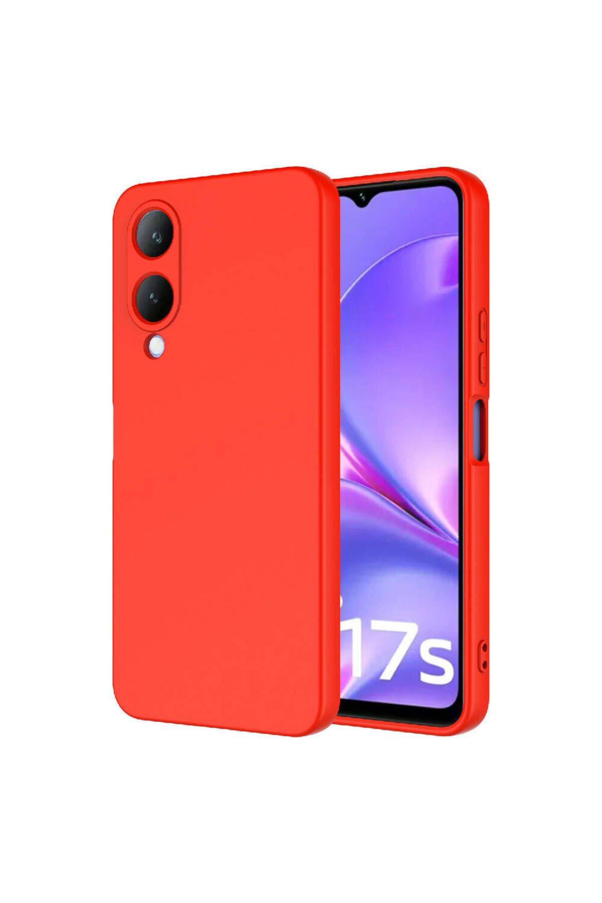 Vivo Y17S Uyumlu Zore  Mara Lansman Kılıf-Kırmızı