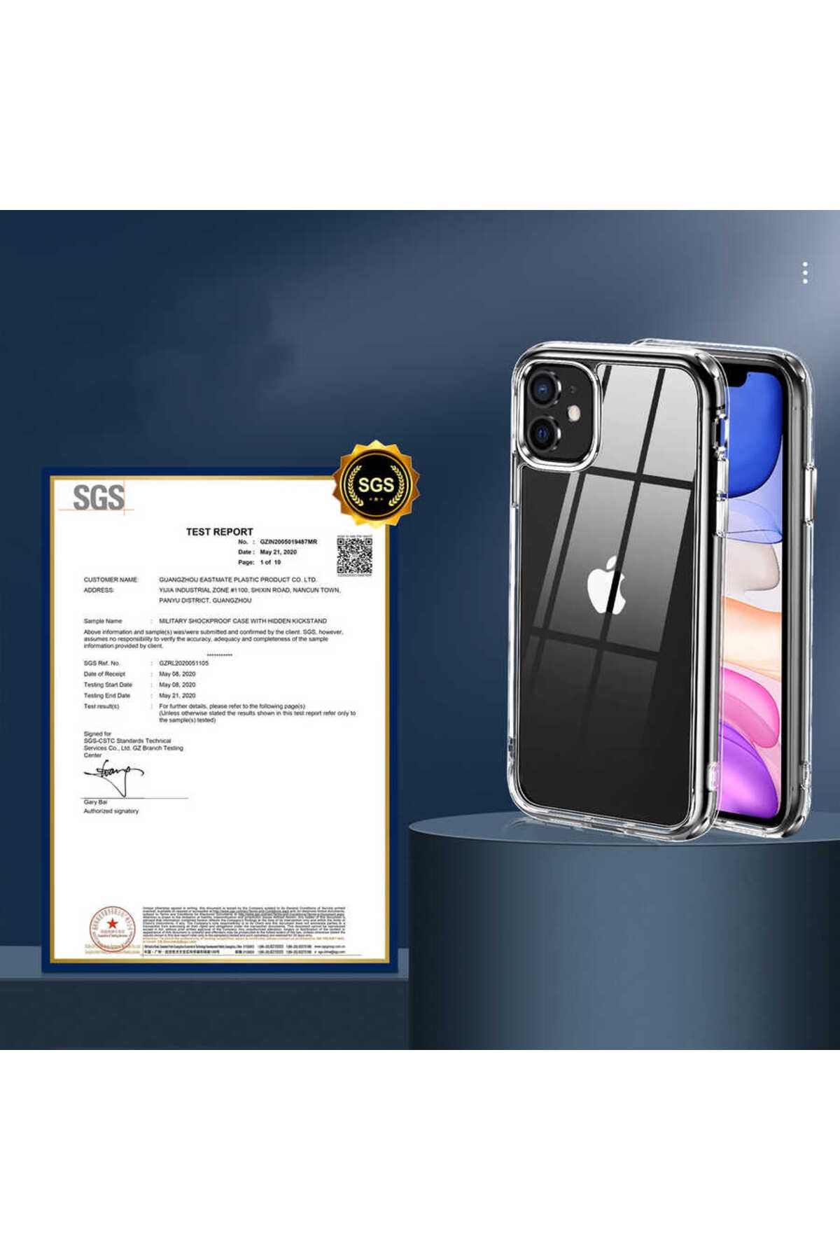 iPhone 11 Uyumlu Zore Forst Kılıf-Renksiz