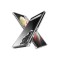 Galaxy S22 Ultra Uyumlu Standlı Şeffaf Silikon Zore L-Stand Kılıf-Renksiz