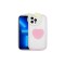 iPhone 12 Pro Max Uyumlu Kedi Figürlü Transparan Pop Soketli Zore Ritmik Kılıf-Pembe