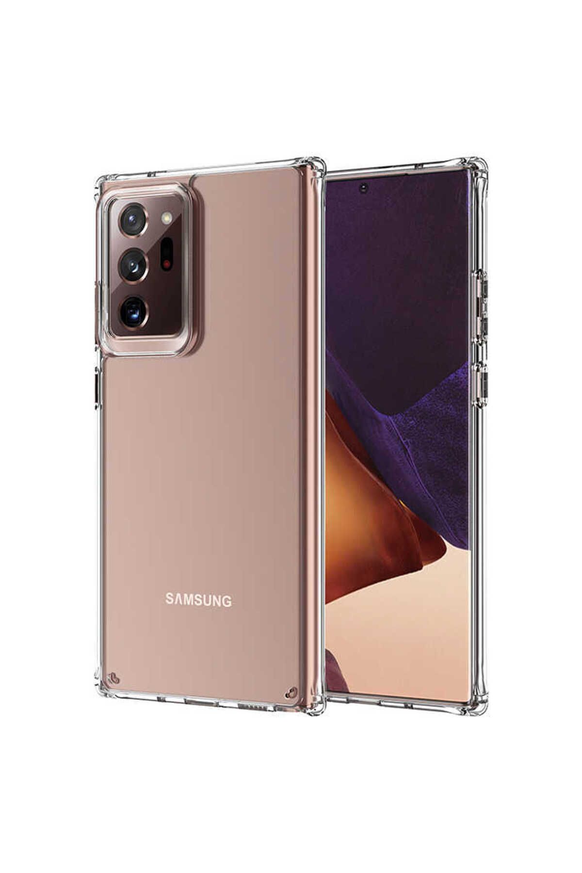 Galaxy Note 20 Ultra Uyumlu Zore 2mm Anti Shock Silikon-Renksiz