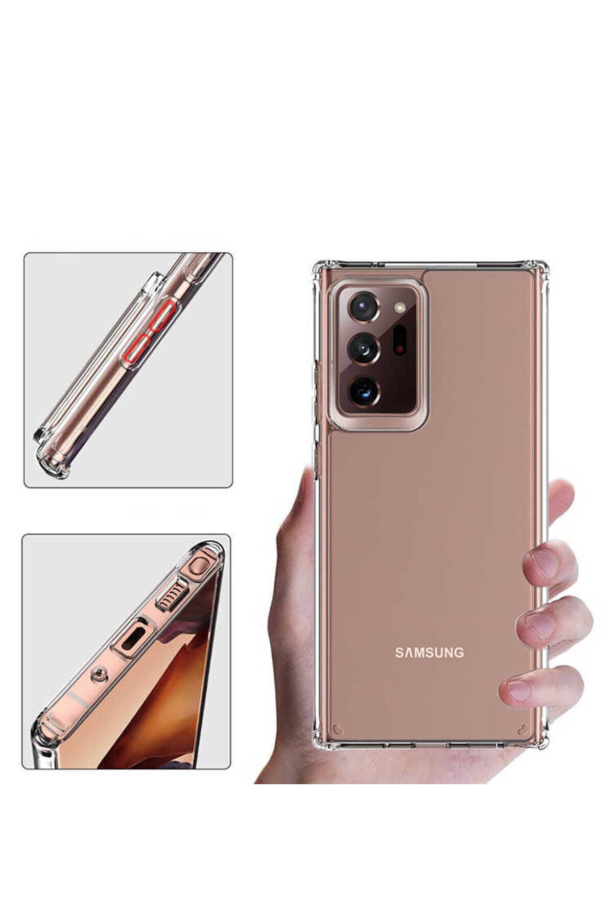 Galaxy Note 20 Ultra Uyumlu Zore 2mm Anti Shock Silikon-Renksiz
