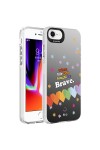 iPhone SE 2022 Uyumlu Desenli Zore Silver Sert Kılıf-Kalp iPhone SE 2022 Uyumlu Desenli Zore Silver Sert Kılıf-Kalp