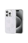 iPhone 15 Pro Uyumlu Kabartma Figürlü Parlak Zore Eralli Silikon Kılıf-Kalp iPhone 15 Pro Uyumlu Kabartma Figürlü Parlak Zore Eralli Silikon Kılıf-Kalp