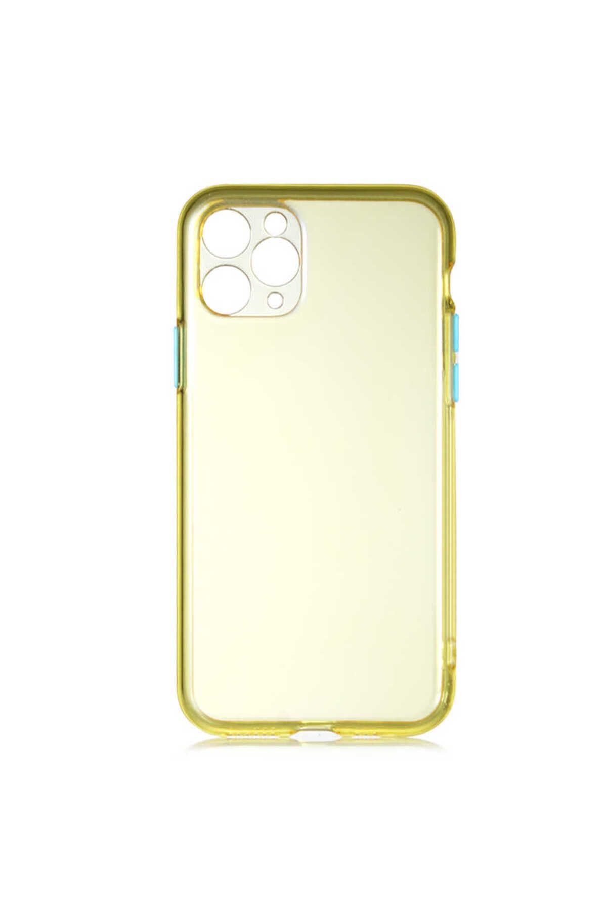 iPhone 11 Pro Uyumlu Zore Bistro Kılıf-Sarı