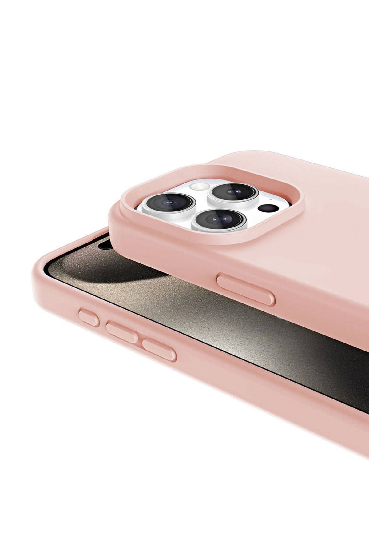 iPhone 15 Pro Max Kılıf Magsafe Şarj Özellikli Sıvı Teknolojili Silinebilir Sert Zore Kivi Kapak-Siy