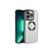 iPhone 11 Pro Uyumlu Kamera Korumalı Logo Gösteren Zore Omega Kılıf-Siyah