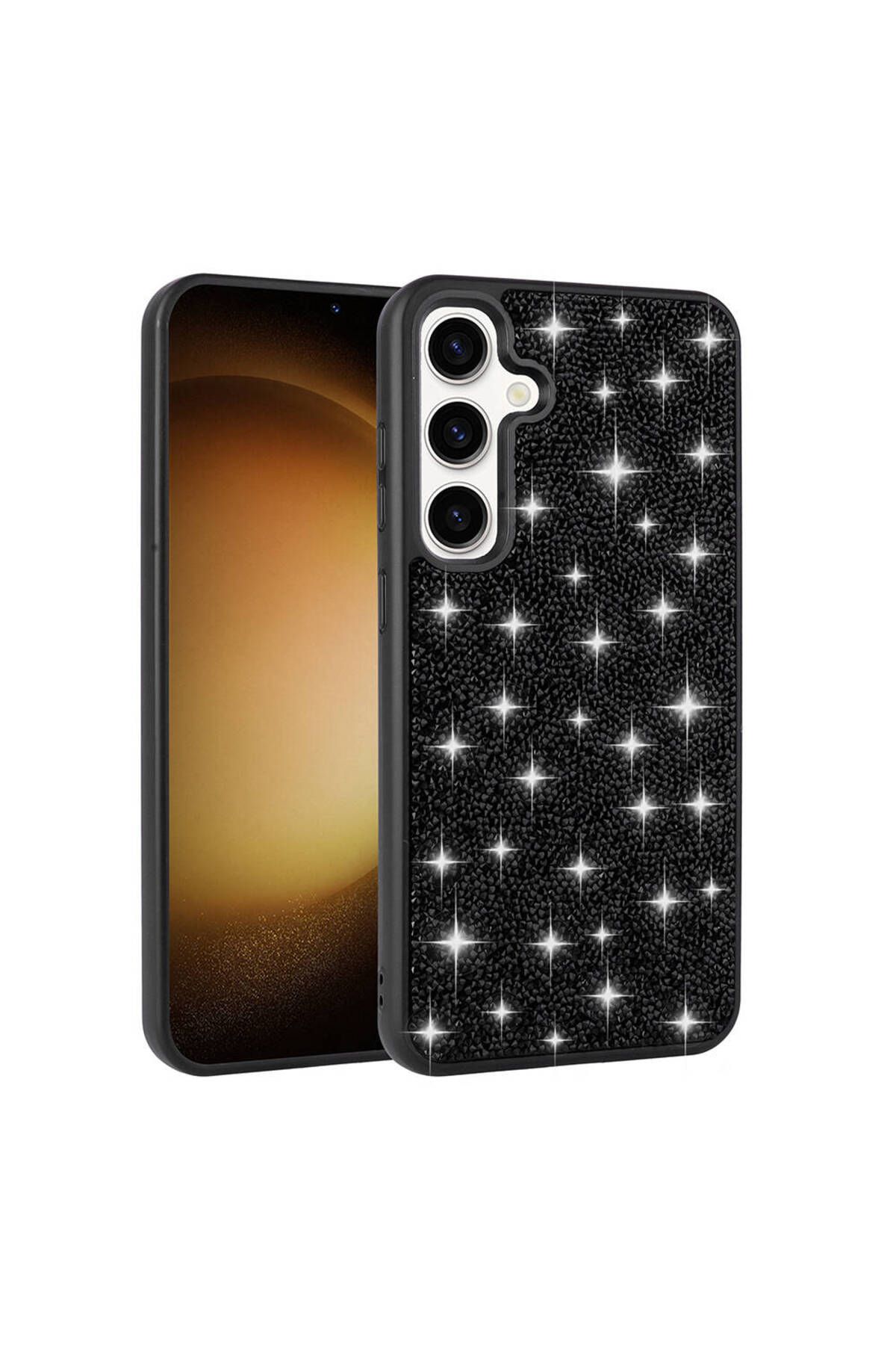 Galaxy S24 Uyumlu Parlak Taşlı Tasarım Pırlanta Zore Kılıf-Beyaz Galaxy S24 Uyumlu Parlak Taşlı Tasarım Pırlanta Zore Kılıf-Beyaz