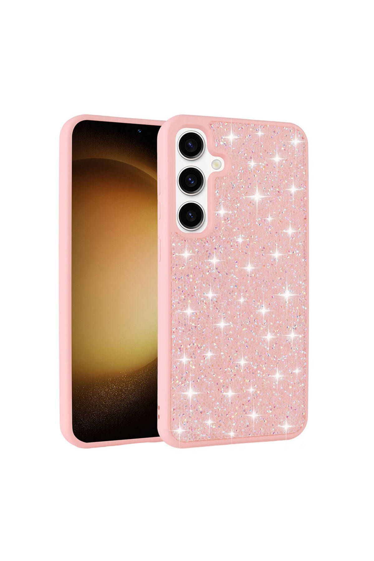 Galaxy S24 Uyumlu Parlak Taşlı Tasarım Pırlanta Zore Kılıf-Beyaz Galaxy S24 Uyumlu Parlak Taşlı Tasarım Pırlanta Zore Kılıf-Beyaz