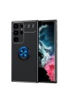 Galaxy S23 Ultra Uyumlu Zore Ravel Silikon Kılıf-Siyah-Mavi Galaxy S23 Ultra Uyumlu Zore Ravel Silikon Kılıf-Siyah-Mavi