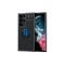 Galaxy S23 Ultra Uyumlu Zore Ravel Silikon Kılıf-Siyah-Mavi