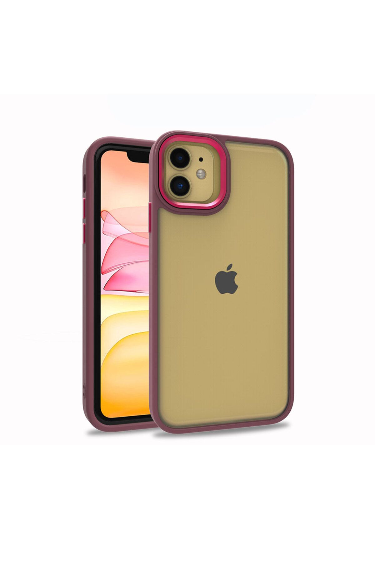 iPhone 11 Uyumlu Zore Flora Kılıf-Kırmızı iPhone 11 Uyumlu Zore Flora Kılıf-Kırmızı