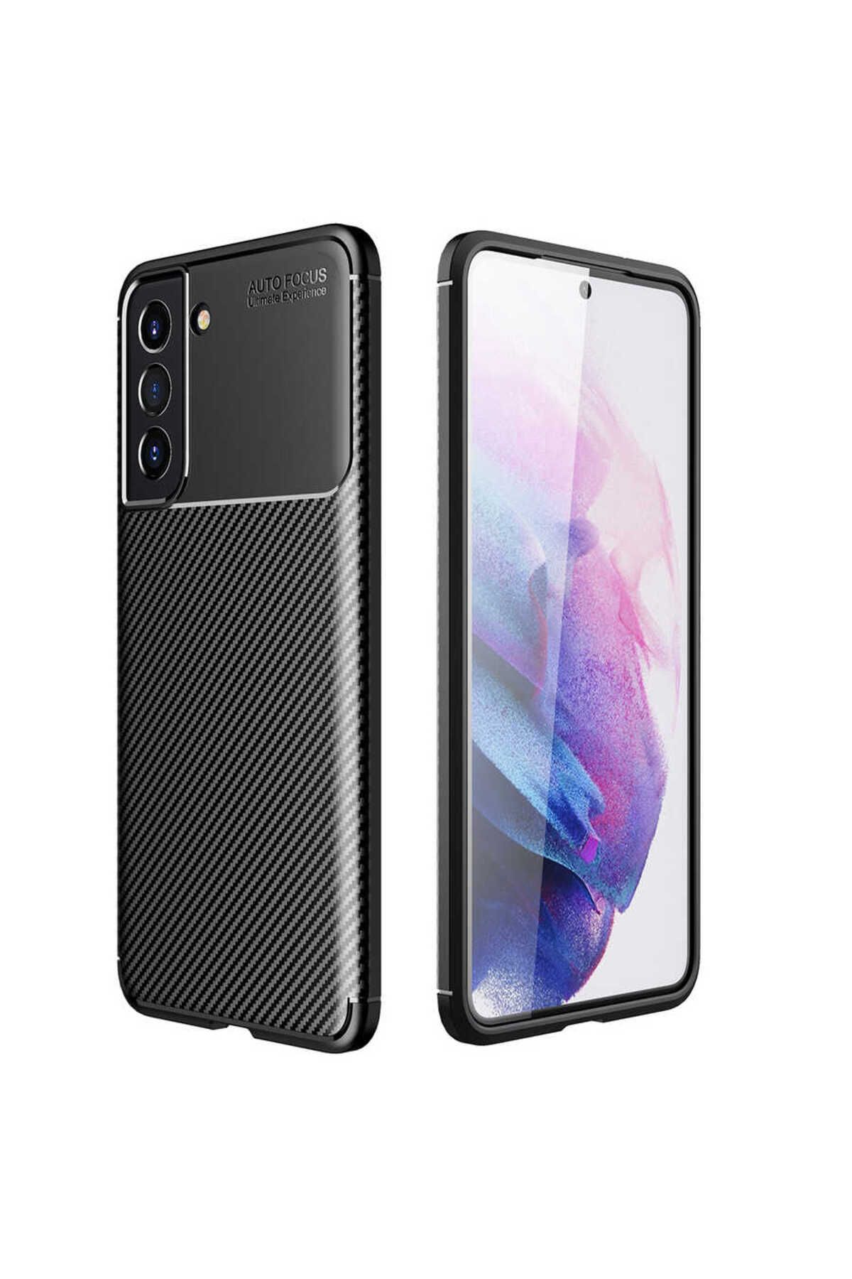 Galaxy S21 FE Uyumlu Zore Negro Silikon Kılıf-Siyah