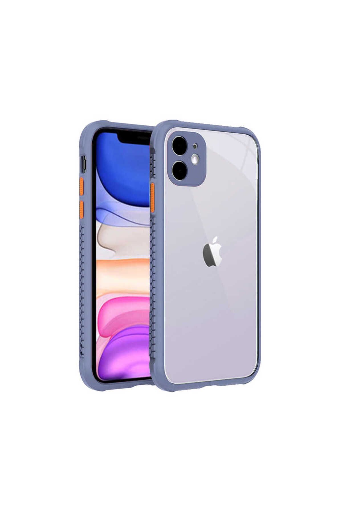 iPhone 11 Uyumlu  Kaff Kılıf-Koyu Mor