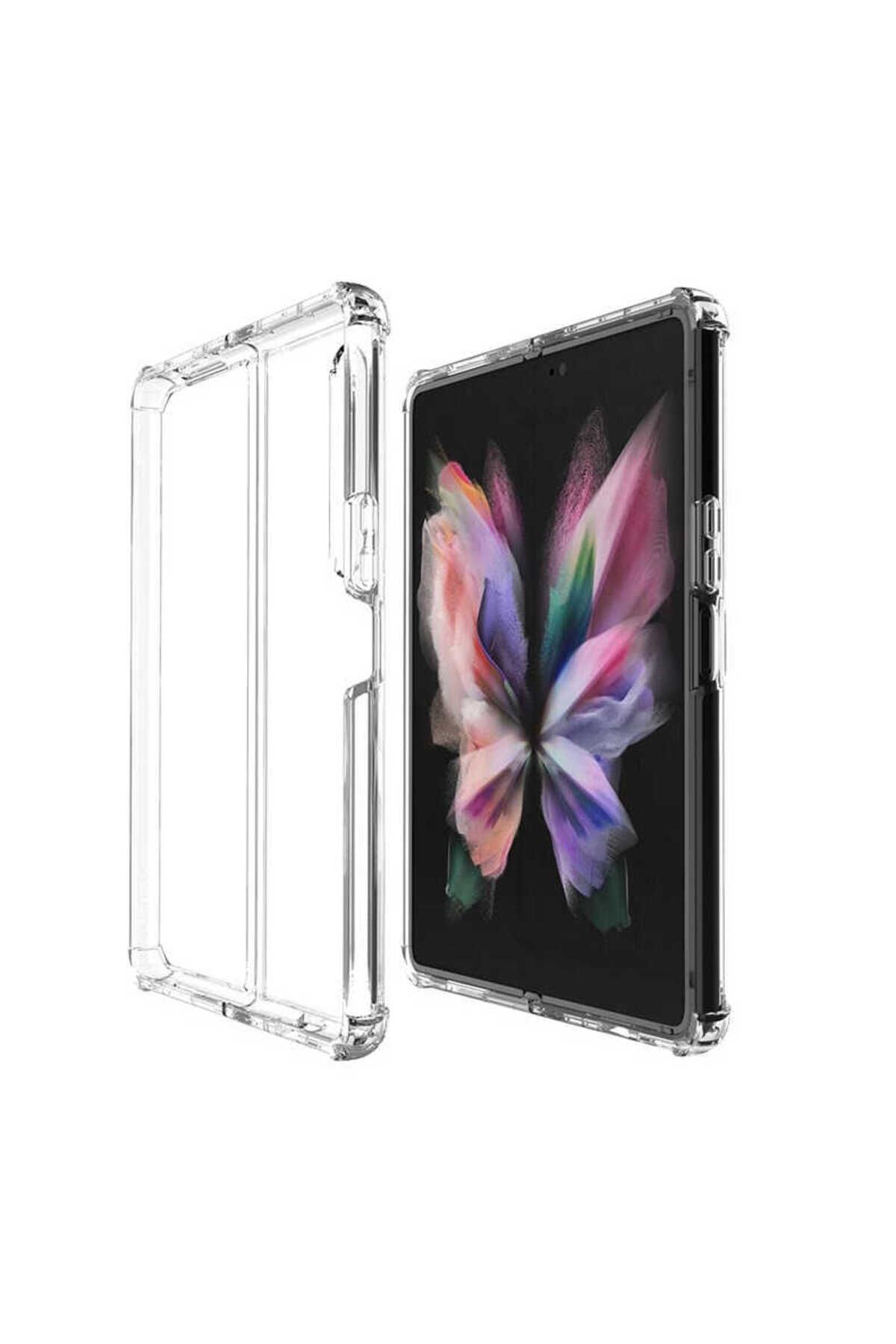 Galaxy Z Fold 3 Uyumlu Zore Nitro Anti Shock Silikon-Renksiz
