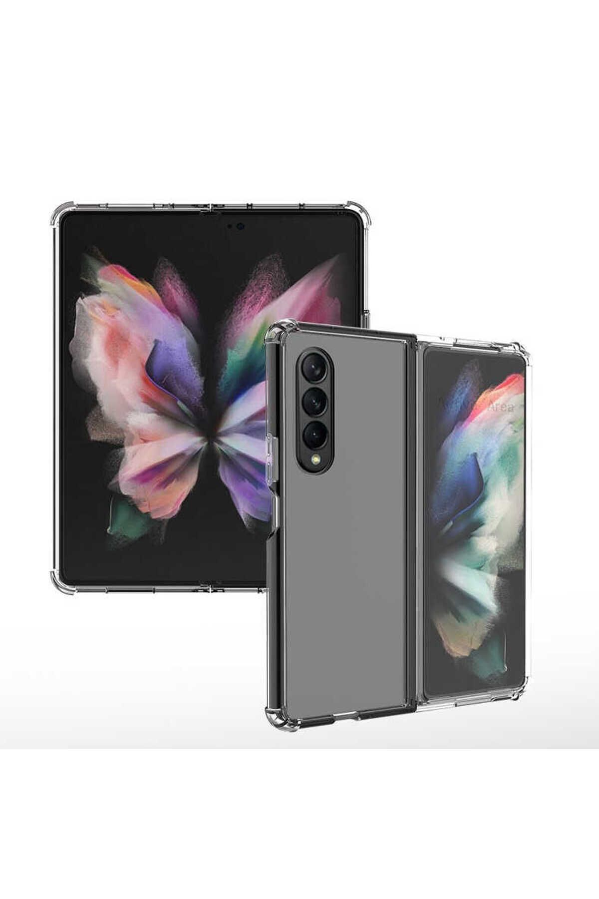 Galaxy Z Fold 3 Uyumlu Zore Nitro Anti Shock Silikon-Renksiz