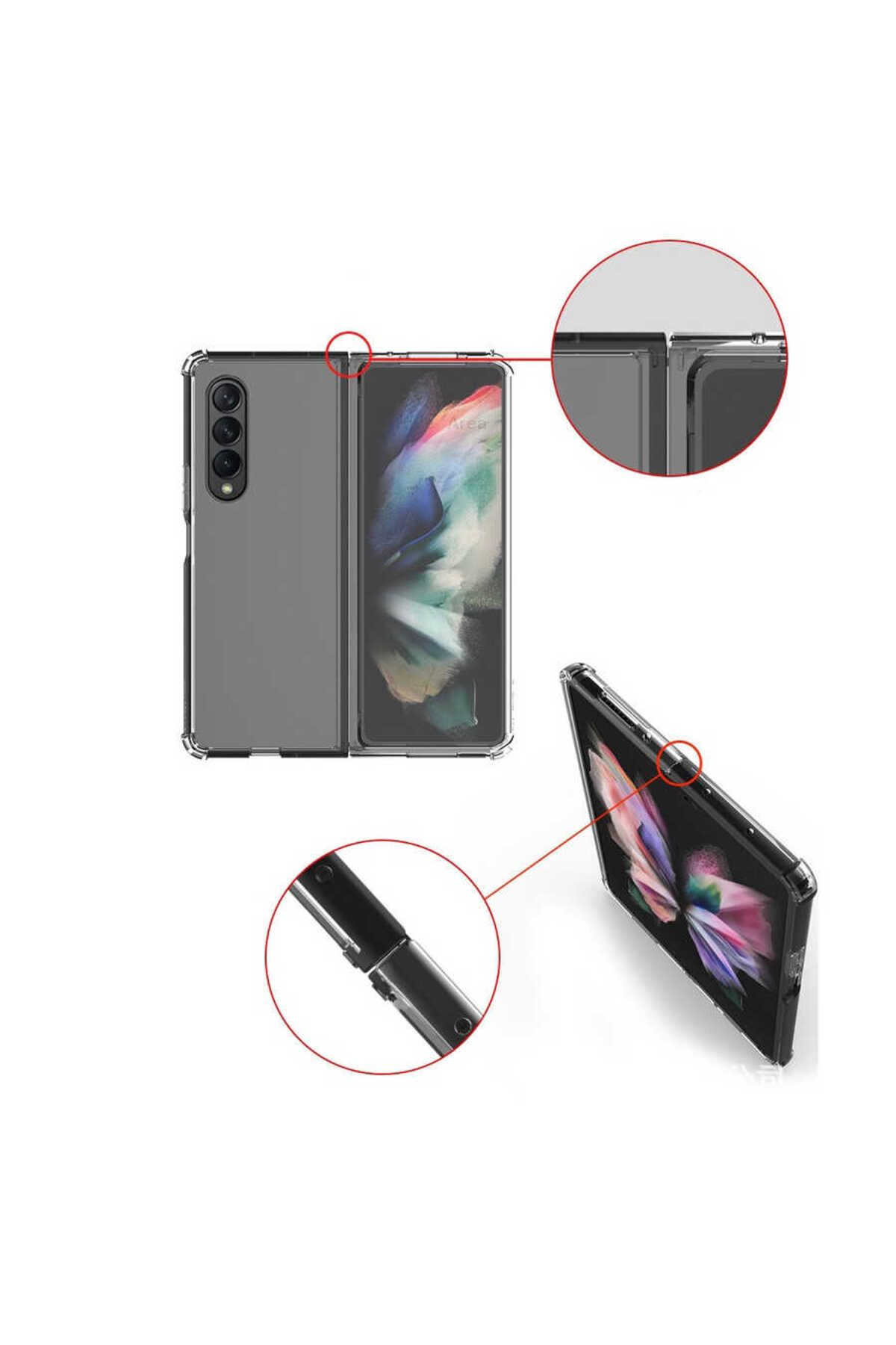 Galaxy Z Fold 3 Uyumlu Zore Nitro Anti Shock Silikon-Renksiz Galaxy Z Fold 3 Uyumlu Zore Nitro Anti Shock Silikon-Renksiz
