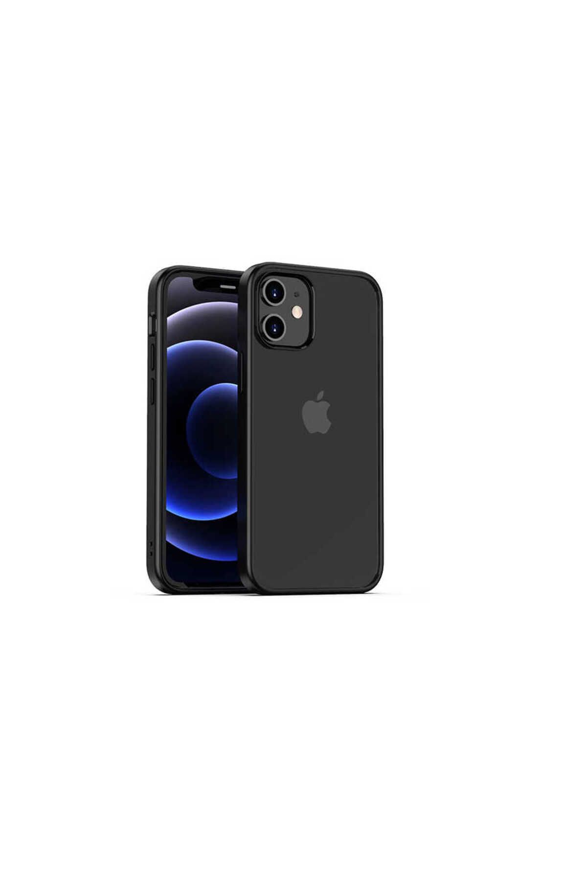 iPhone 12 Mini Uyumlu Zore Hom Silikon-Siyah