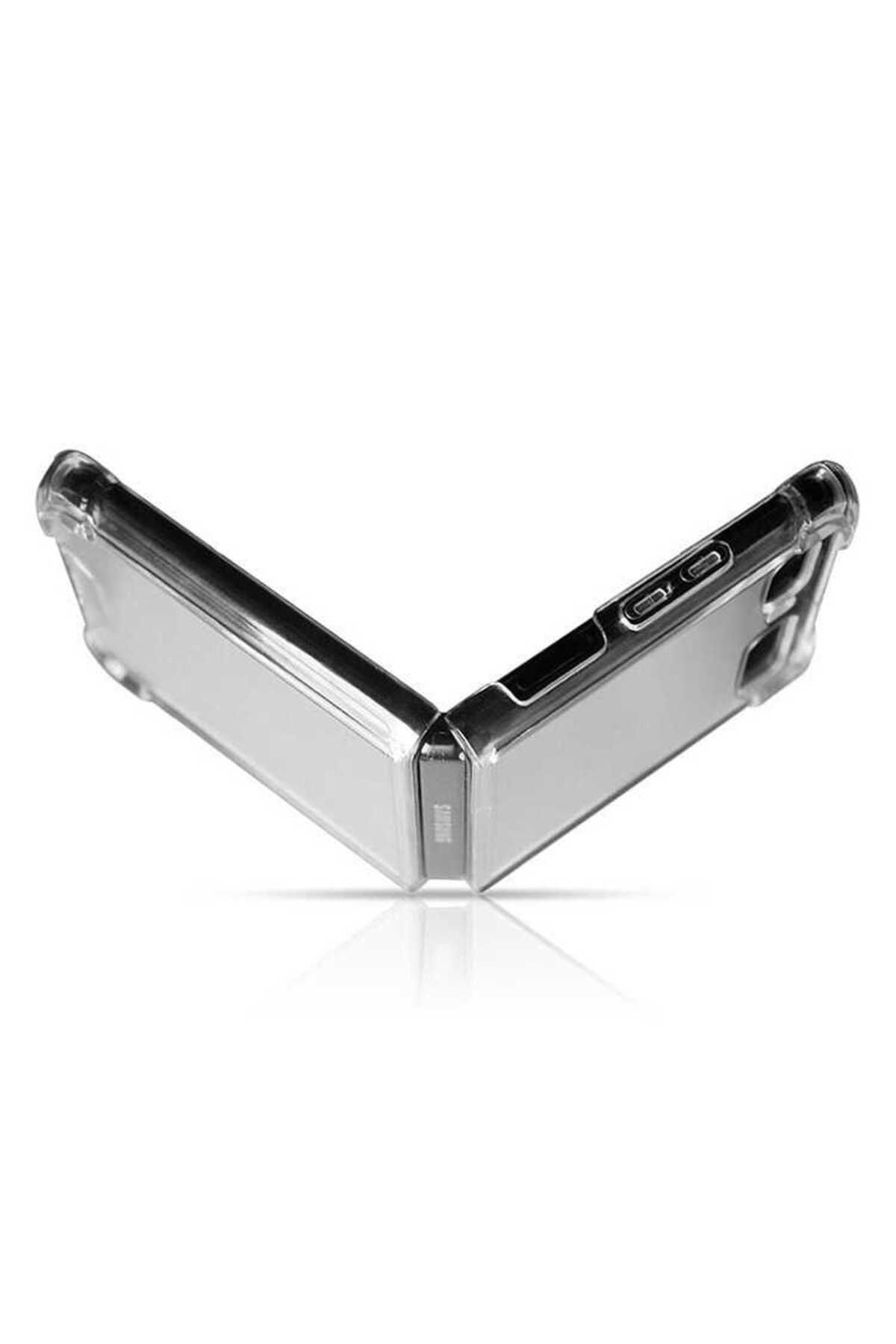 Galaxy Z Flip 3 Uyumlu Zore Nitro Anti Shock Silikon-Renksiz