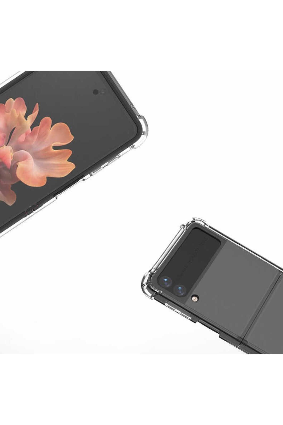 Galaxy Z Flip 3 Uyumlu Zore Nitro Anti Shock Silikon-Renksiz