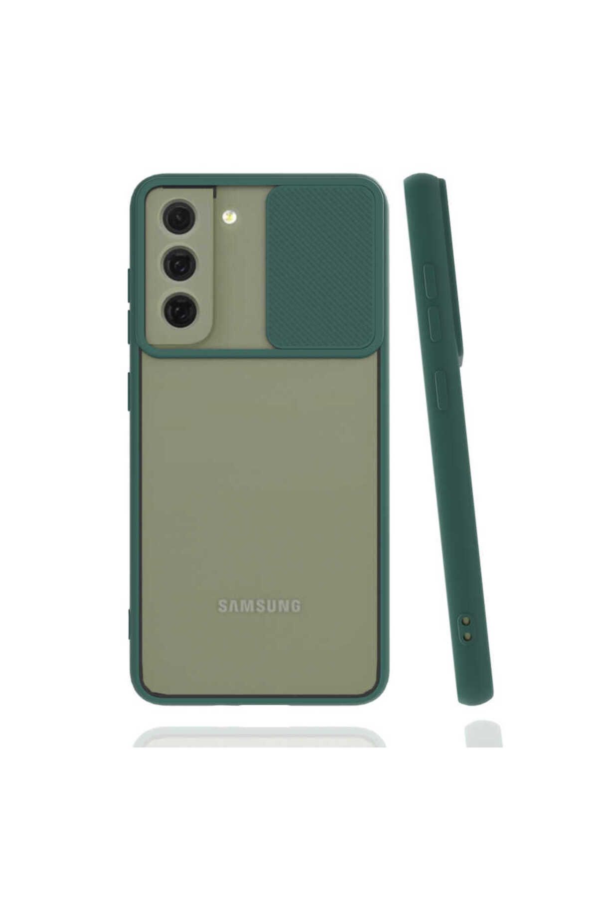 Galaxy S22 Plus Uyumlu Zore LCSMX-i Kılıf-Koyu Yeşil