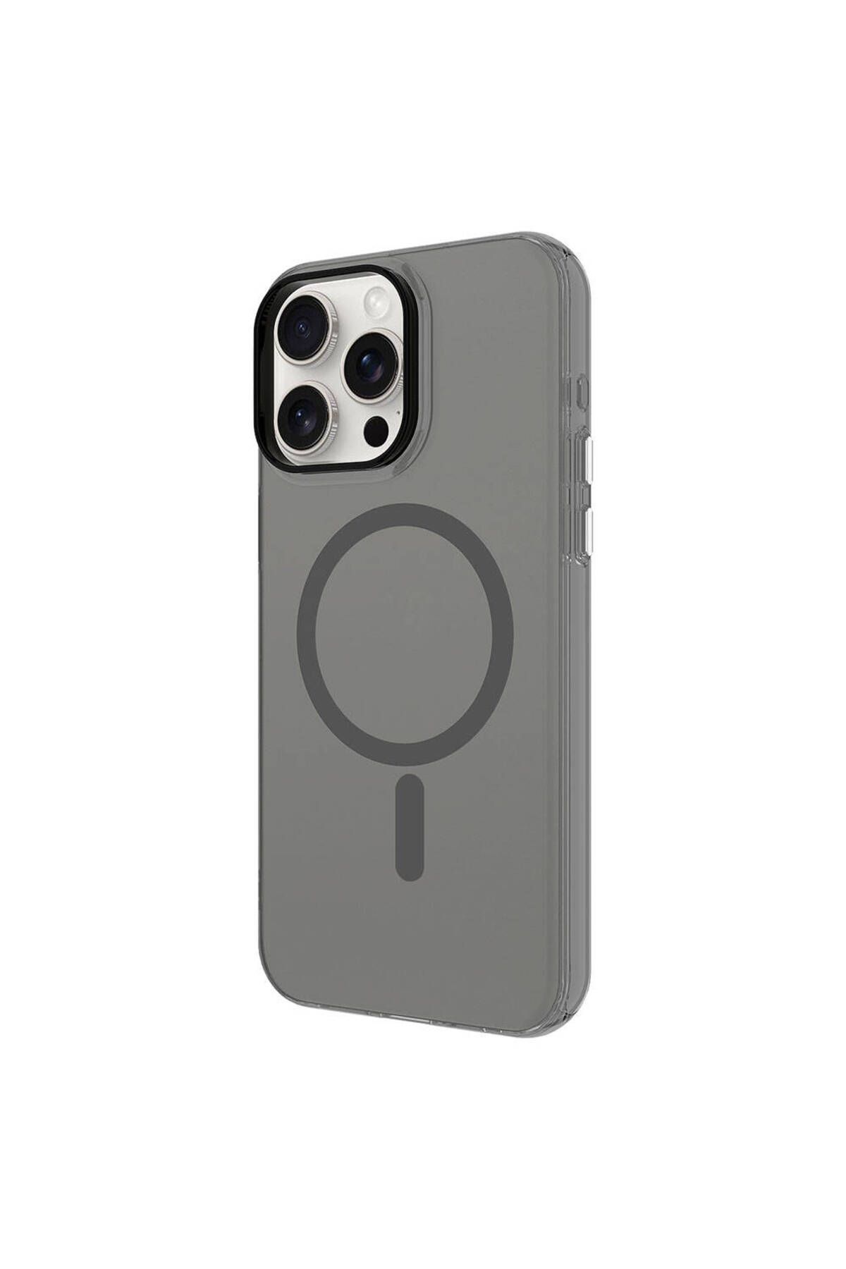 iPhone 15 Pro Uyumlu Zore Magsafe Şarj Özellikli Buzlu Transparan C-Pro Sert Kılıf-Lacivert iPhone 15 Pro Uyumlu Zore Magsafe Şarj Özellikli Buzlu Transparan C-Pro Sert Kılıf-Lacivert