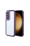 Galaxy S23 FE Kılıf Kamera Korumalı Renkli Kenar ve Çerçeve Tasarımlı Zore Vitamin Kapak-Derin Mor Galaxy S23 FE Kılıf Kamera Korumalı Renkli Kenar ve Çerçeve Tasarımlı Zore Vitamin Kapak-Derin Mor