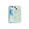 iPhone 15 Uyumlu Kabartma Figürlü Parlak Zore Toys Silikon Kılıf-Açık Yeşil