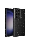 Galaxy S23 Ultra Uyumlu Kamera Korumalı Simli Lüks Zore Koton Kılıf-Siyah Galaxy S23 Ultra Uyumlu Kamera Korumalı Simli Lüks Zore Koton Kılıf-Siyah