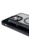 iPhone 11 Pro Max Kılıf Magsafe Şarj Özellikli Mat Arka Yüzey Zore Sio Kapak-Siyah iPhone 11 Pro Max Kılıf Magsafe Şarj Özellikli Mat Arka Yüzey Zore Sio Kapak-Siyah