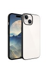 iPhone 15 Uyumlu Sert PC Renkli Çerçeveli Zore Riksos Kılıf-Siyah iPhone 15 Uyumlu Sert PC Renkli Çerçeveli Zore Riksos Kılıf-Siyah
