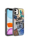 iPhone 11 Uyumlu Desenli Zore Dragon Sert Kılıf-Seyahat iPhone 11 Uyumlu Desenli Zore Dragon Sert Kılıf-Seyahat