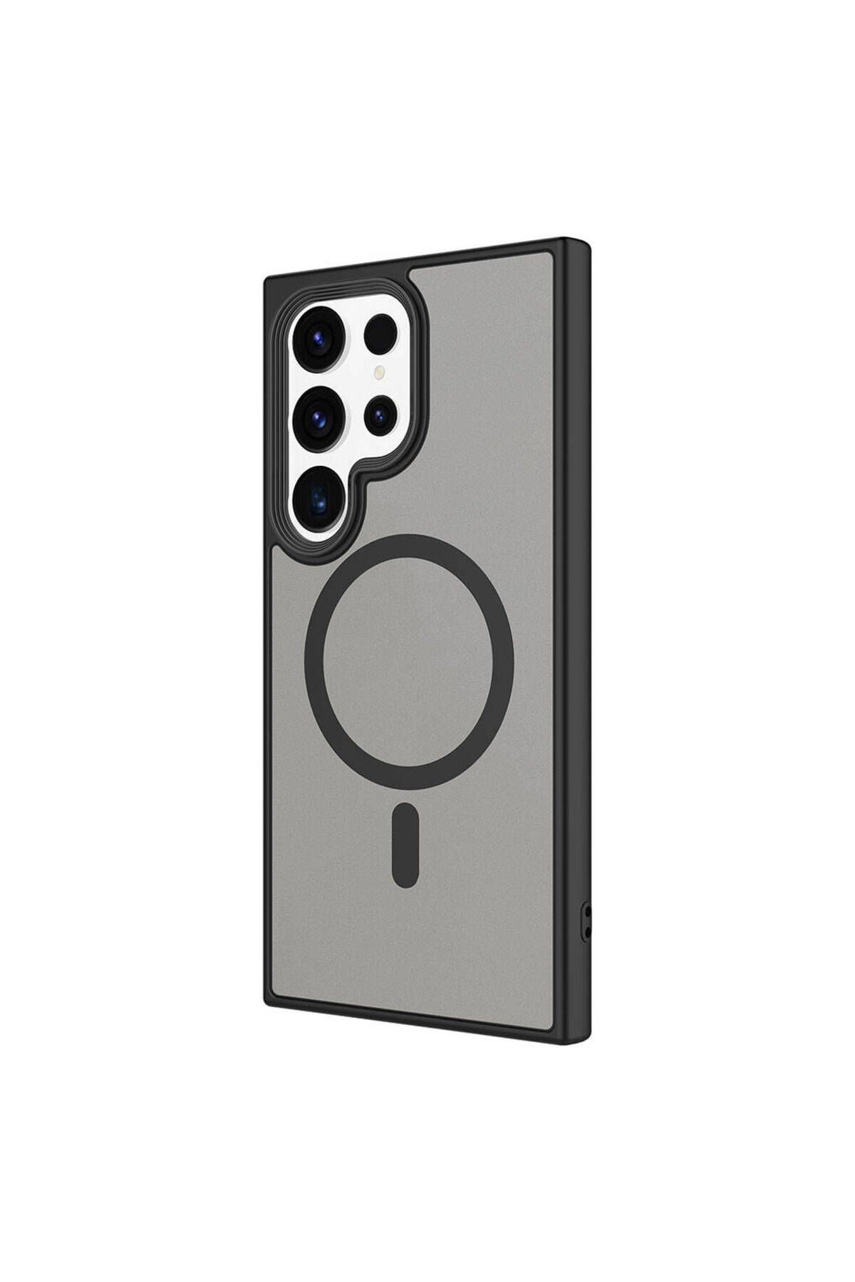 Galaxy S24 Ultra Uyumlu Sert PC Arka Yüzey Wireless Şarj Özellikli Zore Flet Magsafe Kılıf-G Galaxy S24 Ultra Uyumlu Sert PC Arka Yüzey Wireless Şarj Özellikli Zore Flet Magsafe Kılıf-G