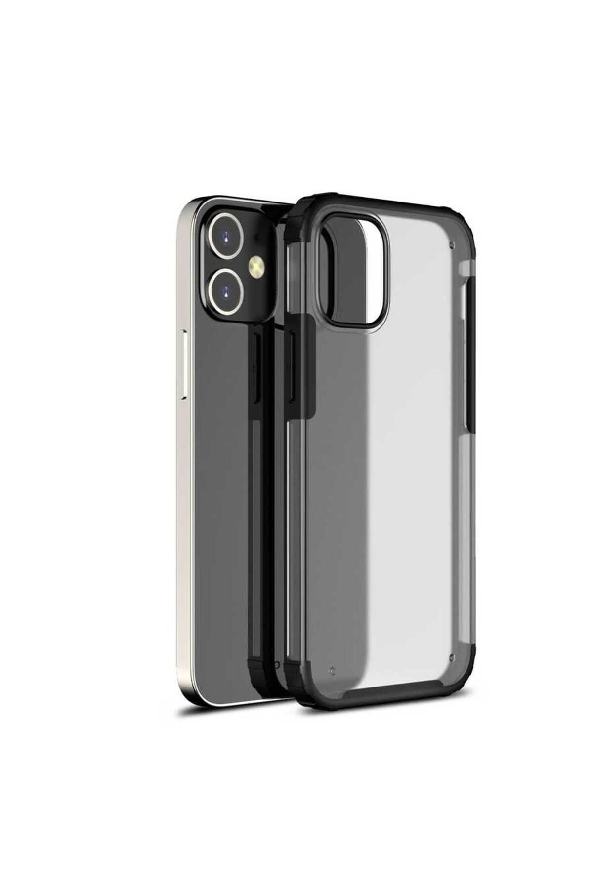iPhone 12 Mini Uyumlu Zore Volks Kılıf-Siyah