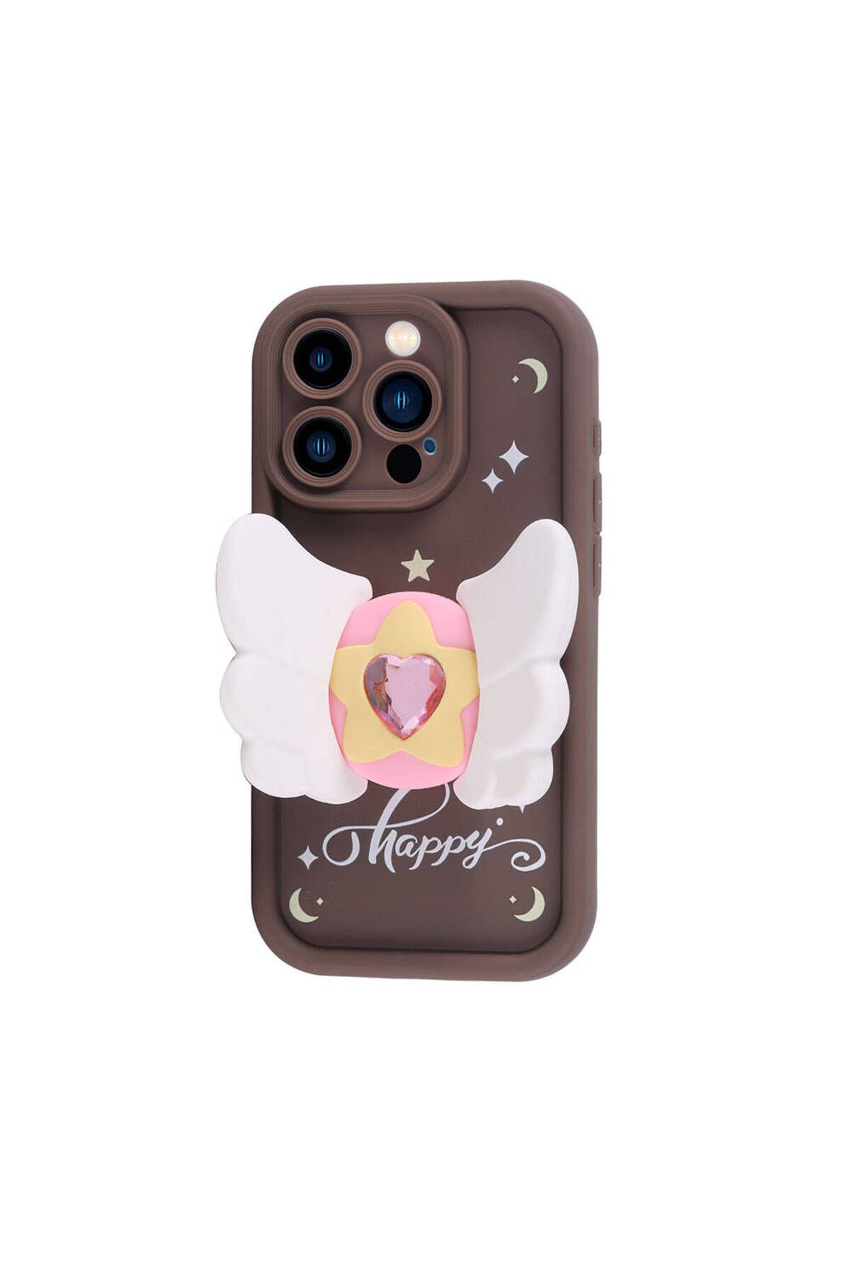 iPhone 15 Pro Kılıf Kamera Korumalı Figür Tasarımlı Zore Kapya Kapak-Pembe Koyu iPhone 15 Pro Kılıf Kamera Korumalı Figür Tasarımlı Zore Kapya Kapak-Pembe Koyu