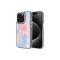 iPhone 15 Pro Uyumlu Simli Desenli Parlak Zore Task Kılıf-Mavi
