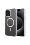 iPhone 15 Pro Uyumlu Mat Tasarımlı Magsafe Wireless Şarj Özellikli Zore Mat Setro Kılıf-Gümüş iPhone 15 Pro Uyumlu Mat Tasarımlı Magsafe Wireless Şarj Özellikli Zore Mat Setro Kılıf-Gümüş