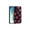 Galaxy S21 FE Uyumlu Simli Desenli Kamera Korumalı Parlak Zore Popy Kılıf-Çiçek