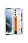 Galaxy S21 FE Uyumlu Airbag Kenarlı Renkli Desenli Silikon Zore Elegans Kılıf-NO1 Galaxy S21 FE Uyumlu Airbag Kenarlı Renkli Desenli Silikon Zore Elegans Kılıf-NO1