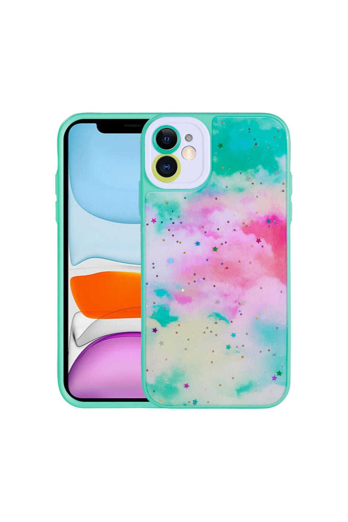 iPhone 11 Uyumlu Kamera Korumalı Sert Desenli Zore Pami Kılıf-NO5