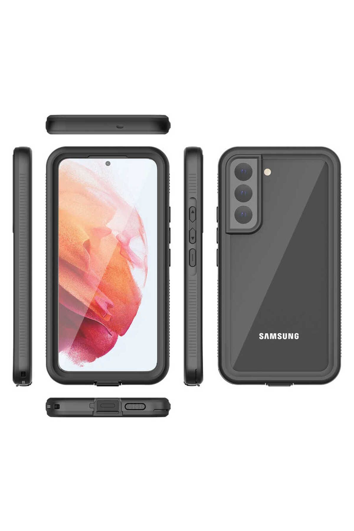 Galaxy S22 Plus Uyumlu 1-1 Su Geçirmez Uyumlu-Siyah